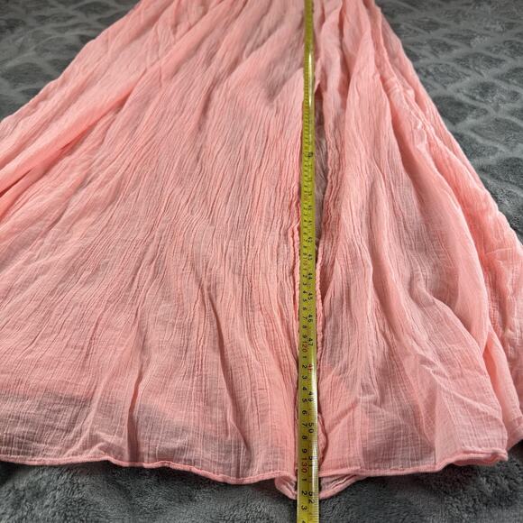 Intimately Free People Maxi Dress Womens Small Lace Boho Crinkle Flowy Beach - Picture 4 of 12